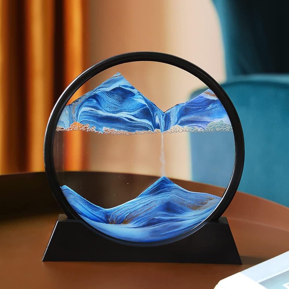 Creative 3D Moving Sand Art Liquid Hourglass Excel Store
