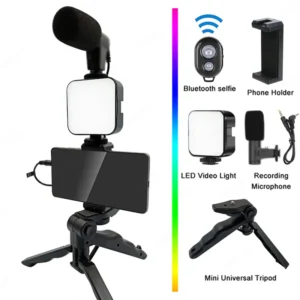 Photography Lighting Smartphone Holder Vlogging Kit