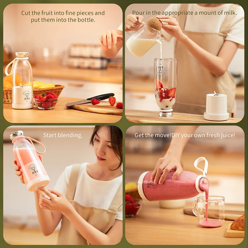 Portable-juicer-Fresh-Juice-Bottle-Blender-Plus-500ml-Wireless-Fruit-Mixers-6-Blades-2400mAh-Food-Milkshake-5