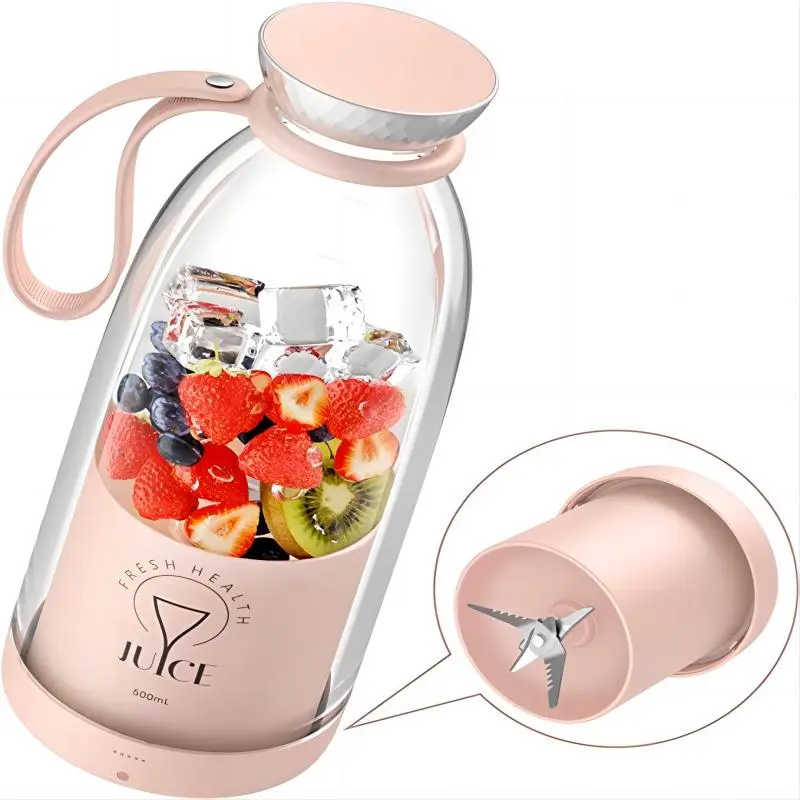 Portable-juicer-Fresh-Juice-Bottle-Blender-Plus-500ml-Wireless-Fruit-Mixers-6-Blades-2400mAh-Food-Milkshake