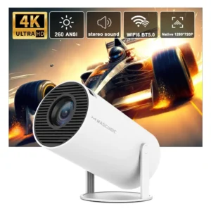 HY300 Pro 4k Android 11 dual Wifi Home Cinema Outdoor Projector