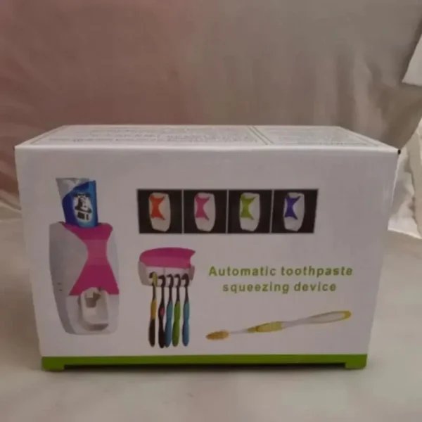Automatic Toothpaste Dispenser With Brush Holder Wall Mount - Excel Store