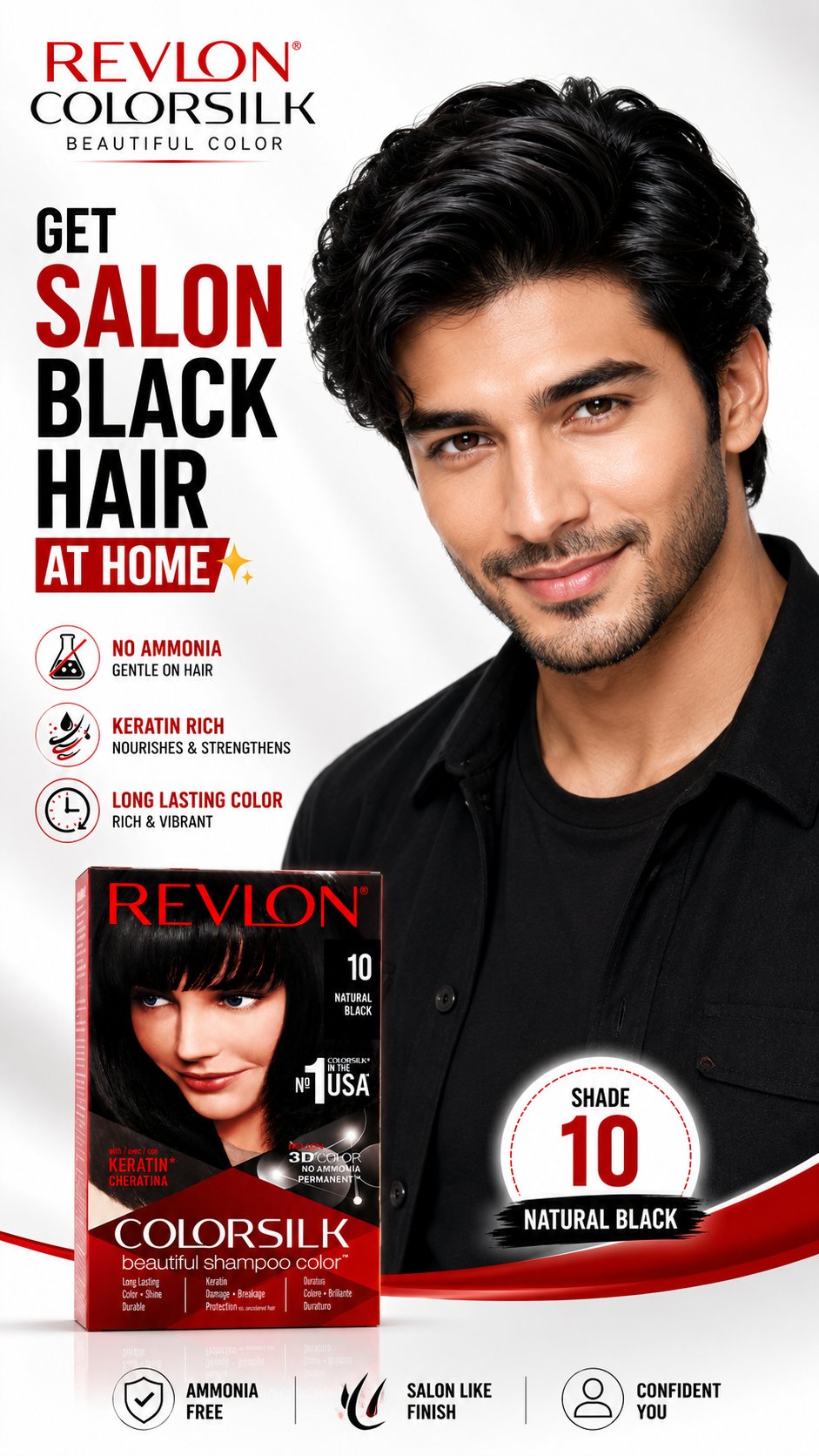 Revlon hair dye story 3 men