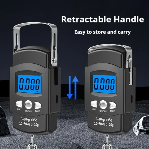 50kg High Precision Digital Hanging Scale Portable Hand Scale - Excel Store